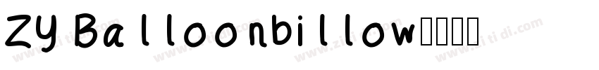 ZY Balloonbillow字体转换